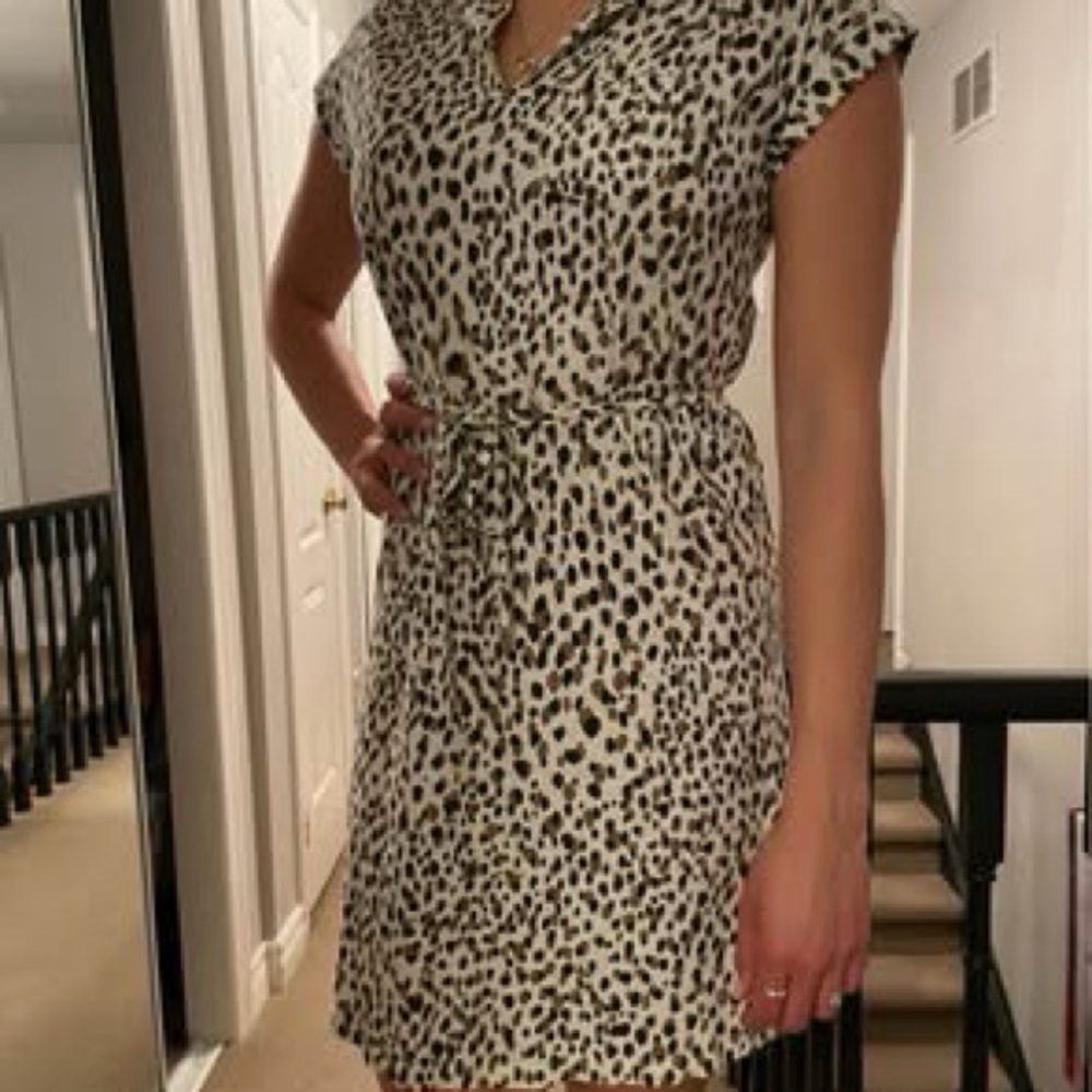 TShirt Shift dress. Part Two Denmark 100% cotton Fits (Small/Med) Navy/Wheat